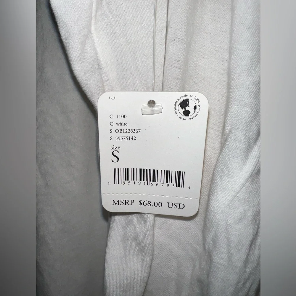 NWT Fp movement long sleeve inspire layer tee small S oversized White New - Picture 8 of 15